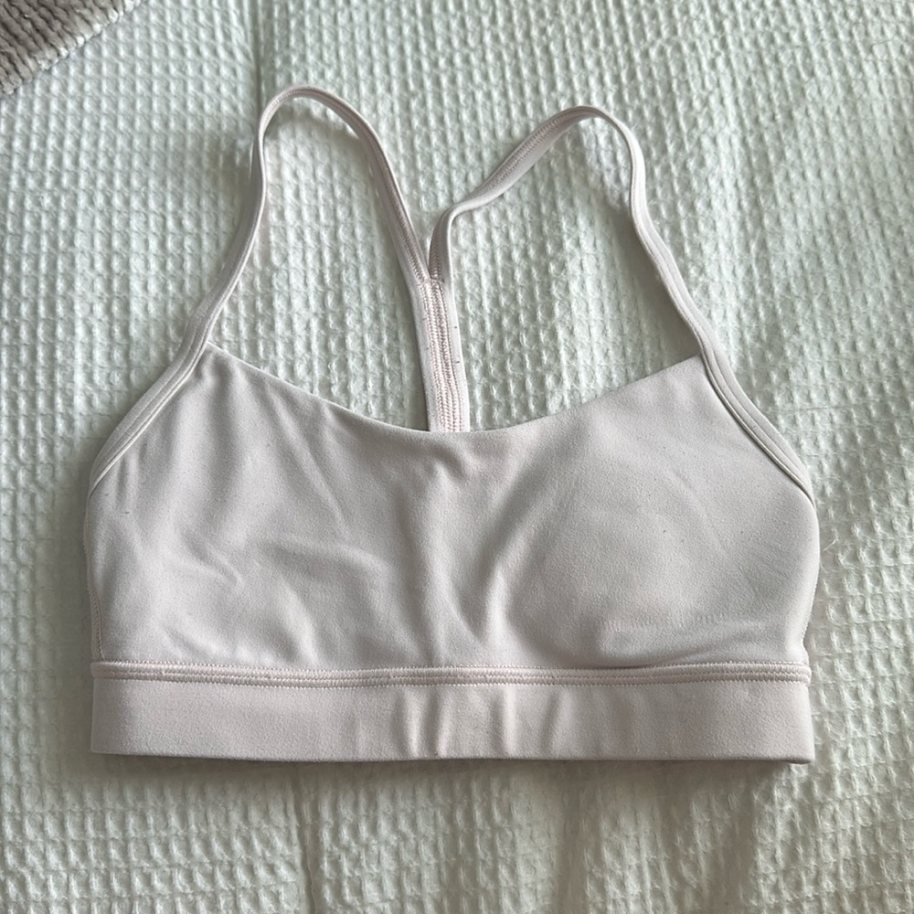Light Pink Lululemon Y-Strap Sports Bra Size 2
